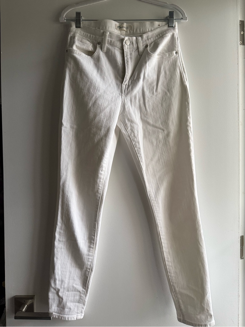 Madewell White Skinny Jeans